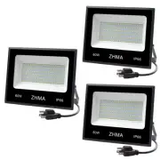 3 Pack 60W Led Flood Light, Outdoor Spotlight, Super Bright Work Light with P...