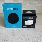 Amazon Echo Pop Full Sound Compact Smart Speaker Alexa Plus Smart Plug New
