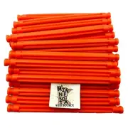50 NEW Knex Burnt Orange Flexible Rods 3-1/4" - 3.25" Rare Standard K'nex Flexi