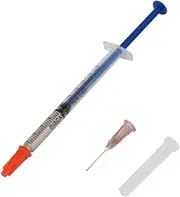 ANKROYU Silver Paste, Syringe Quick Dry Silver Grease, Conductive Silver Paste, Silver Paste Syringe for Keyboard PCB Repair Strong Adhesion(0.4ML)