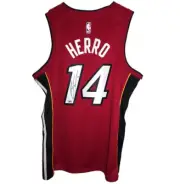 Signed Tyler Herro Miami Heat Nike Jordan Brand Statement Red Swingman Jersey L