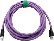 RJ45 RJ45 Network Connection Cable, Ethernet CAT6, Shielded for TV LAN Printer Computer Router Game Console Modem EtherCAT Profinet Industrial Switch Server, PVC, 8m, Purple