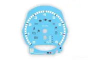 Porsche Turbo 911 991 / Macan - 8000 PDK Gauge Face Tachometer - Miami Blue