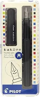 Kakuno Fountain Pen Medium Tip Gray Cap