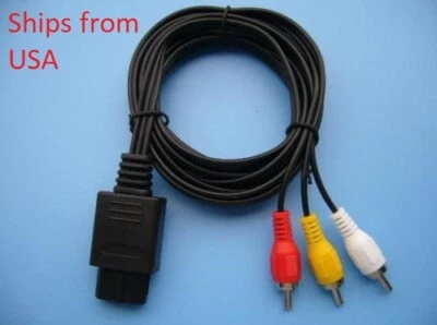 Super Nintendo SNES Gamecube N64 AV RCA Video Cable