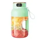 Green Juicing Cup for Indoor Outdoor USB Rechargeable Mini Juicer Blender for