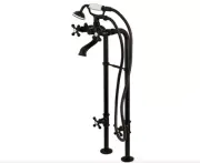 Kingston Three-Handle 2-Hole Freestanding Tub Faucet