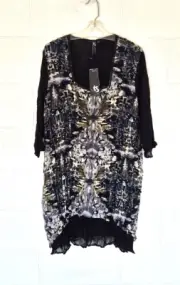 TS (TAKING SHAPE) Size 18 multi coloured overlay dress/tunic, BNWT, 3/4 sleeves