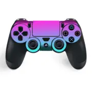 Skins Decal Wrap for PS4 / PS4 Pro Controller - hombre pink purple teal gradient