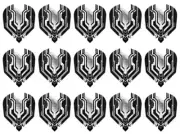 5 New Sets Harrows Plexus Standard Dart Flights - Ships w/ Tracking - Clear