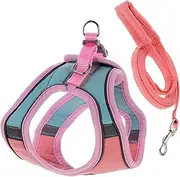 Happyyami 1 Set Pet Harness Leash Harnesses for Small Dogs Cat Puppy Feeder Doggy Outfit Vest Reflective Vest Kitten Dachshund Cat Escape Proof Litter Trapper Pet Green Suede