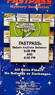 WDI Fast Pass Buzz Lightyear Toy Story Pixar LE Disney Pin HTF