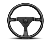 MOMO Montecarlo Steering Wheel For 350 Mm - Black Leather/Red Stitch/Black