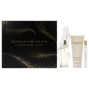 Donna Karan Cashmere Mist for Women 3 Pc Gift Set 3.4oz EDP Spray, 0.34oz EDP Spray, 3.4oz Body Lotion