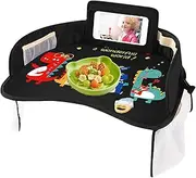 Car Seat Table For Kids Travel - Waterproof Dining Tray for Infant Seat - Child Car Seat Tray | Multi-function Small Seat for Kids, Activities