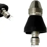 Garden Parts 1/4 Inch Sewer Cleaning Tool High Pressure Washer Sewer Jet Nozzle 5000PSI Stainless Steel Drain Cleaning Hose Pipe Jetter Head