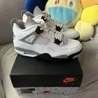 Air Jordan 4 Retro White Cement Grey New Size 13 Ships ASAP