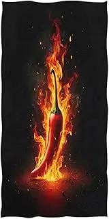 RPLIFE Red Chili Fire Beach Towels, Quick Dry Sand Free Beach Towel for Men Women