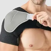 Unisex Sports Shoulder Pads, Ok Cloth Shoulder Support Straps for Prevent Strain, Dislocation, Sprain, Soreness, Tendinitis, Single Shoulder Brace for Light and Right Arm Men Women