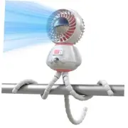 Astronaut Portable Stroller Fan, Baby-Safe Clip-on with Astronaut-white