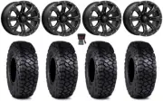 MSA Bounty 15" Wheels Black 30" Intersect Tires RZR XP 1000 / PRO XP