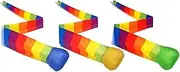 Throw and Catch Balls - Play Catch Tail Ball | Colorful Beach Balls | Catchtail Ball | Set of 3 Portable Outdoor Playground Sports | Funny Beach Game for Baby Shower, Graduation