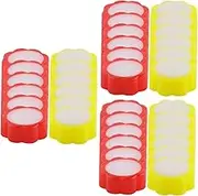 MAGICLULU 24 Pcs Sponge Cylinder Hand Wet Device Plastic Envelope Office Stuff Office Accessories Finger Grips for Sorting Paper Tack Sponges Finger Sponge for Cash Counting Moistener Damper