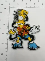 The Simpsons Bart Simpson skull robot Embroidered Patch #156