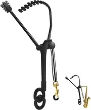 Saxophone Neck Strap, Aluminum Rubber Adjustable Sax Neck Strap, Saxophone Harness, Saxophone Shoulder Strap for Alto Tenor Soprano Baritone Saxophone