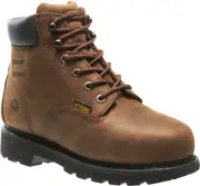 WOLVERINE Men's McKay Waterproof Steel-Toe 6” Work Boot Brown Size 10.5 M W05679
