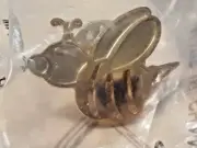 Vintage Goldtone BUMBLE BEE Lapel Hat Vest Pin ~ Ships FREE