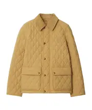 Burberry Logo Patch Quilted Puffer Jacket S,XS,L,M linen/sand color