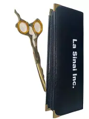 Barber Hair Cutting Scissors | 6.5 in. | Stainless Steel | Gold | With Case