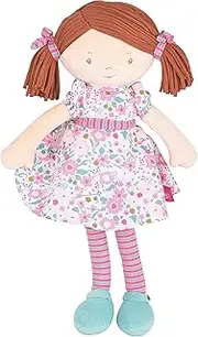 Bonikka Doll Katy from Dames Collection Soft Plush Rag Doll with Dark Brown Hair 5168