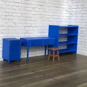 Work Bench with Shelf, Stool & Tool Storage for 1:24 Scale Diorama Garage Kit