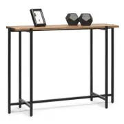 Lirash Slim Contemporary Iron Gold Top Hallway Console Table