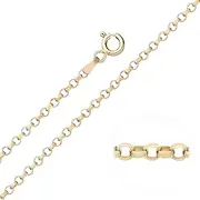 [Old English Jewellers] 9ct Yellow Gold on Silver Belcher Chain Necklace 1.8mm - 16" 18" 20" 22" 24" 26" 30"