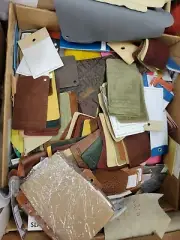 8lb GENUINE LEATHER SMALL SCRAP/SAMPLE BOX