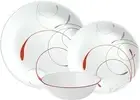 New-Corelle Splendor 18Pc Chip & Break Resistant Dinner Set, Service for 6