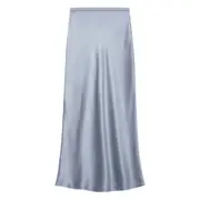 [Anine Bing] Anine Bing Bar Bias-cut Silk Skirt S GREY