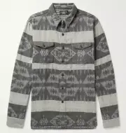 Double Ralph Lauren RRL Flannel Wool Blanket Jacquard Southwest Shirt Jacket NWT