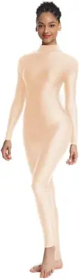 High Neck Long Sleeve Dance Unitard for Women Bodysuits