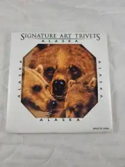 Signature Art Trivets - Alaska - Grizzly Bears