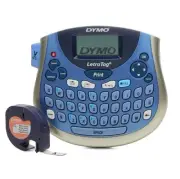 DYMO LetraTag 100T Table Top Label Maker: Gray, Battery-Powered, Plastic,