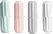 Daiilg 20PCS Portable Toothbrush Storage Case Toothpaste Holder Storage Cup for Outdoor Travel
