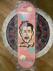 Johnny-O Skateboard Deck Johnny Knoxville & Steve-O Signed Deck RARE Jackass