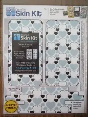 DecalGirl Skin Kit-HEART & HEART-fits Apple iphone 4 and 4S models, all carriers