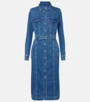 [7 For All Mankind] 7 For All Mankind Denim midi dress AU 10 blue