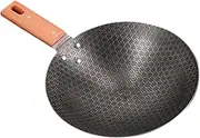 BCOATH Outdoor Camping Wok Pan Small Sturdy Non-Stick Heat Resistant Kitchenware Japanese Style