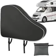 Caravan Hitch Cover, Waterproof Trailer Jack Protector, UV-Resistant 4-Layer Non-Woven Fabric, Heavy-Duty RV Parts Guard for Outdoor Sunlight, 35.43x24.41x5.91 inches
